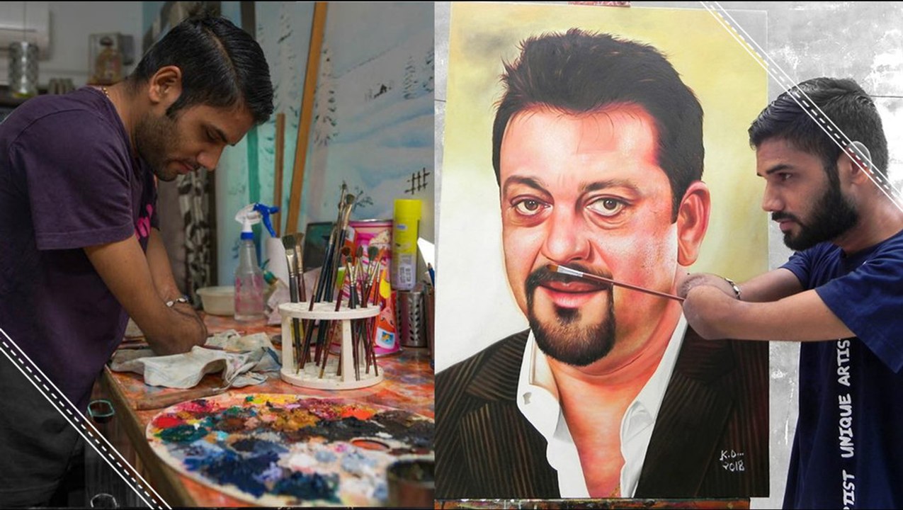 Man Without Hands Wows With His Paintings