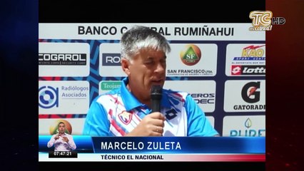 Marcelo Zuleta, DT de El Nacional- “Tuvimos diálogos con Marlon de Jesús”