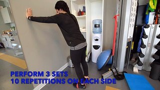 Anterior Hip Pain & Weakness - Wall Plank Resisted Knee Highs