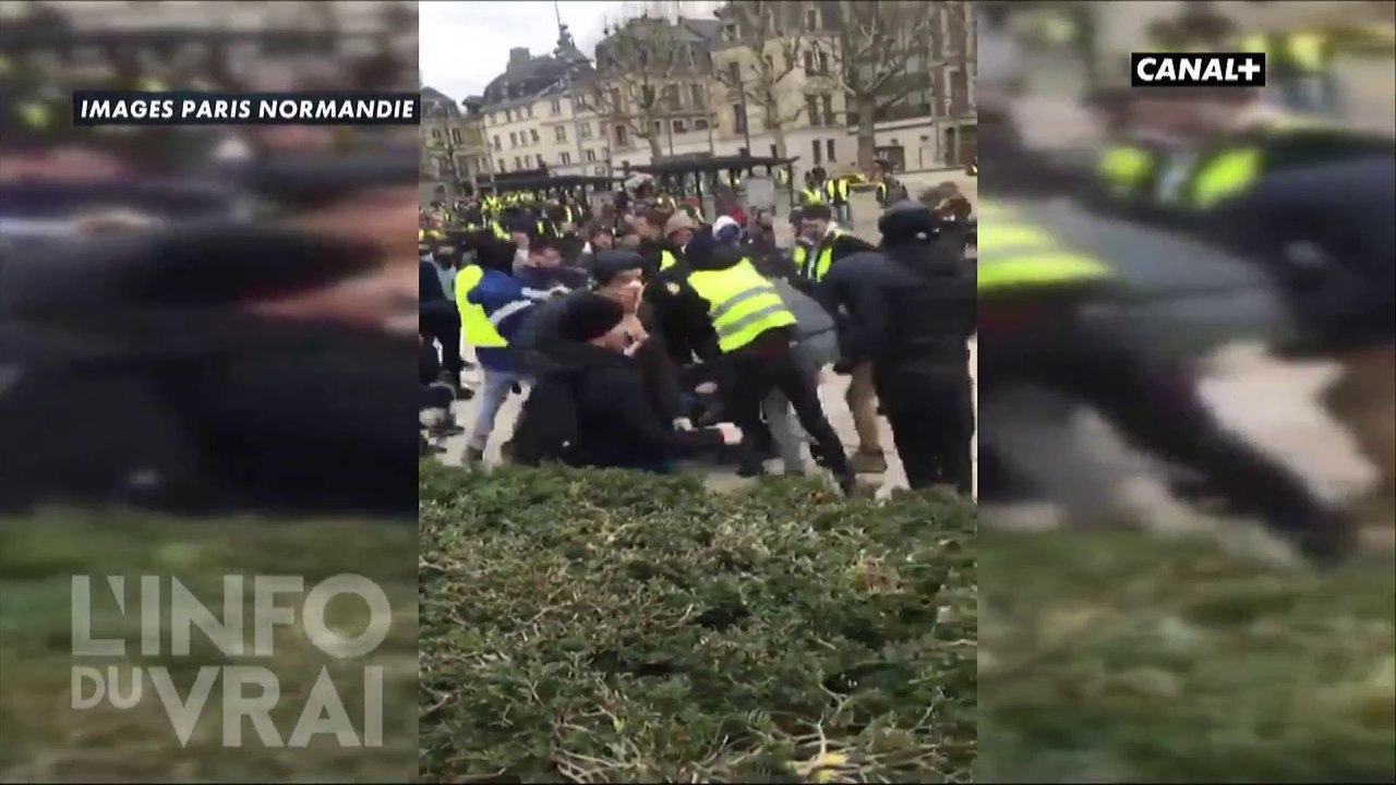 Choc : violence envers les journalistes - L'info du vrai du 14/01 - CANAL+