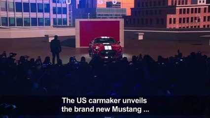 Ford launches new Mustang at Detroit auto show
