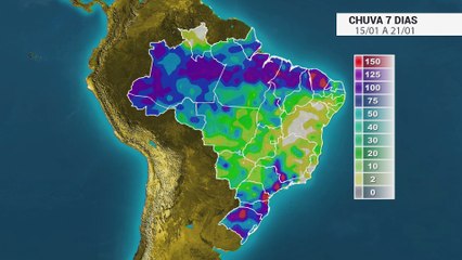 Como fica a  chuva no BR nos próximos dias