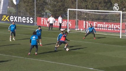 El Real Madrid se entrena tras el partido ante el Betis