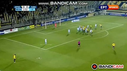 Goal Mtilla (1-0) Aris Salonica vs	Lamia FC