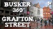 Busker tocando na Grafton em Dublin em 360°