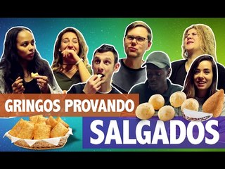 Gringos Provando Salgados Brasileiros - E-DublinTV