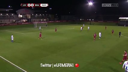 Rafael Camacho Goal - Liverpool U23 1-0 Brighton U23