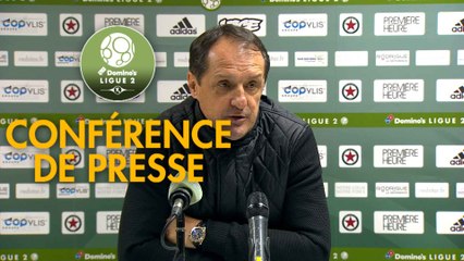 Conférence de presse Red Star  FC - RC Lens (1-0) : Faruk HADZIBEGIC (RED) - Philippe  MONTANIER (RCL) - 2018/2019