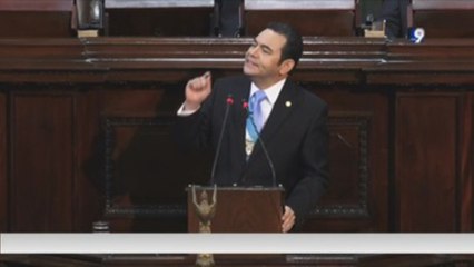 Morales destaca los avances del Gobierno sin referirse al pulso contra la Cicig