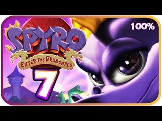 Spyro: Enter the Dragonfly Walkthrough Part 7 (Gamecube, PS2) 100% Honey Marsh