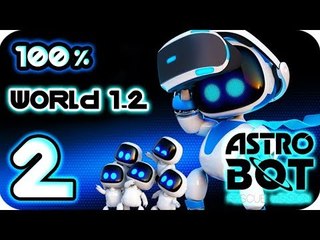 Astro Bot: Rescue Mission Walkthrough Part 2 | 100% (PS4 PSVR) World 1-2 : Vertigo-Go