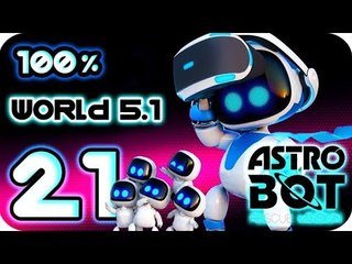 Astro Bot: Rescue Mission Walkthrough Part 21 | 100% (PS4 PSVR) World 5-1 : Stormy Weather