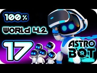 Astro Bot: Rescue Mission Walkthrough Part 17 | 100% (PS4 PSVR) World 4-2 : Neon Nightride