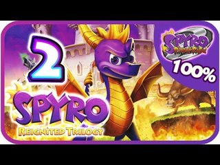 Spyro Reignited Trilogy  100%  Spyro 2 Walkthrough Part 2 (PS4, XB1) Summer Forest Part 2