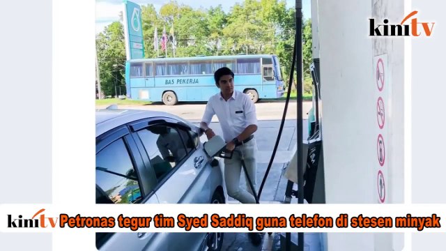 Petronas tegur #TeamSyedSaddiq guna telefon di stesen minyak