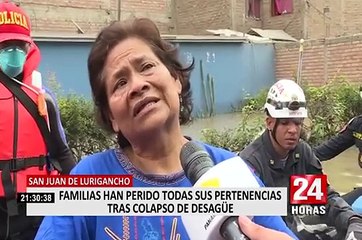 SJL: gigantesco aniego deja más de 2500 damnificados