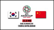 Jadwal Pertandingan Piala Asia 2019 Korea Selatan Vs China, Rabu Pukul 20.30 WIB