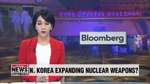 N. Korea may have been expanding its nuclear weapons program: Bloomberg