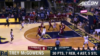 Pitt's Trey McGowens Has Huge Game In Upset Of FSU