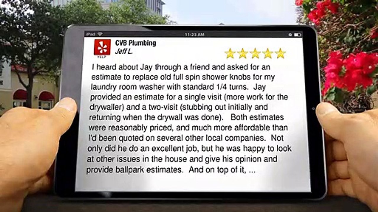CVB Plumbing Poway Superb 5 Star Review by Jeff L.