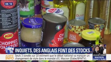 Brexit: l'inquiétude gagne les Britanniques qui décident de faire des provisions