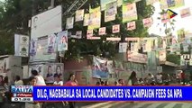 DILG, nagbabala sa local candidates vs campaign fees sa NPA