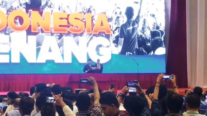 Pidato Kebangsaan Prabowo Subianto di Plennary Hall Jakarta Convention Centre (JCC) Jakarta Pusat