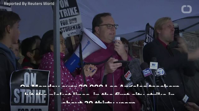 Los Angeles Teachers Strike For First Time In 30 Years