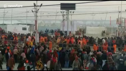 12 million Hindu pilgrims begin to pour in for ritual bath in North India