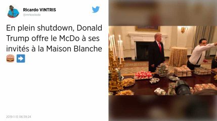 Le shutdown oblige Trump à commander 300 burgers pour la réception d'une équipe de football US