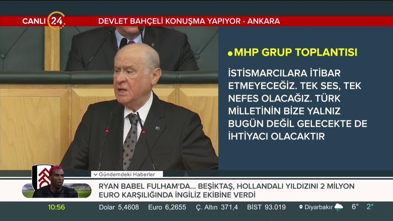 Devlet Bahçeli konuşuyor