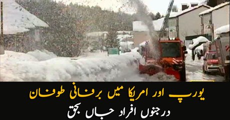 Snow storm in America and Europe, many casualties reported