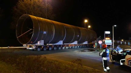 Tournai convoi exceptionnel video 2 14.01.2019