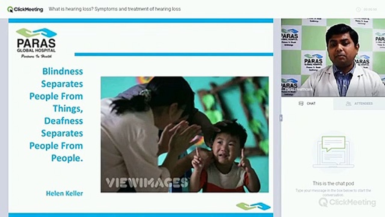#पारसदरभंगा Webinar | Hearing Loss | Dr. Anurag Srivastava, Paras Darbhanga
