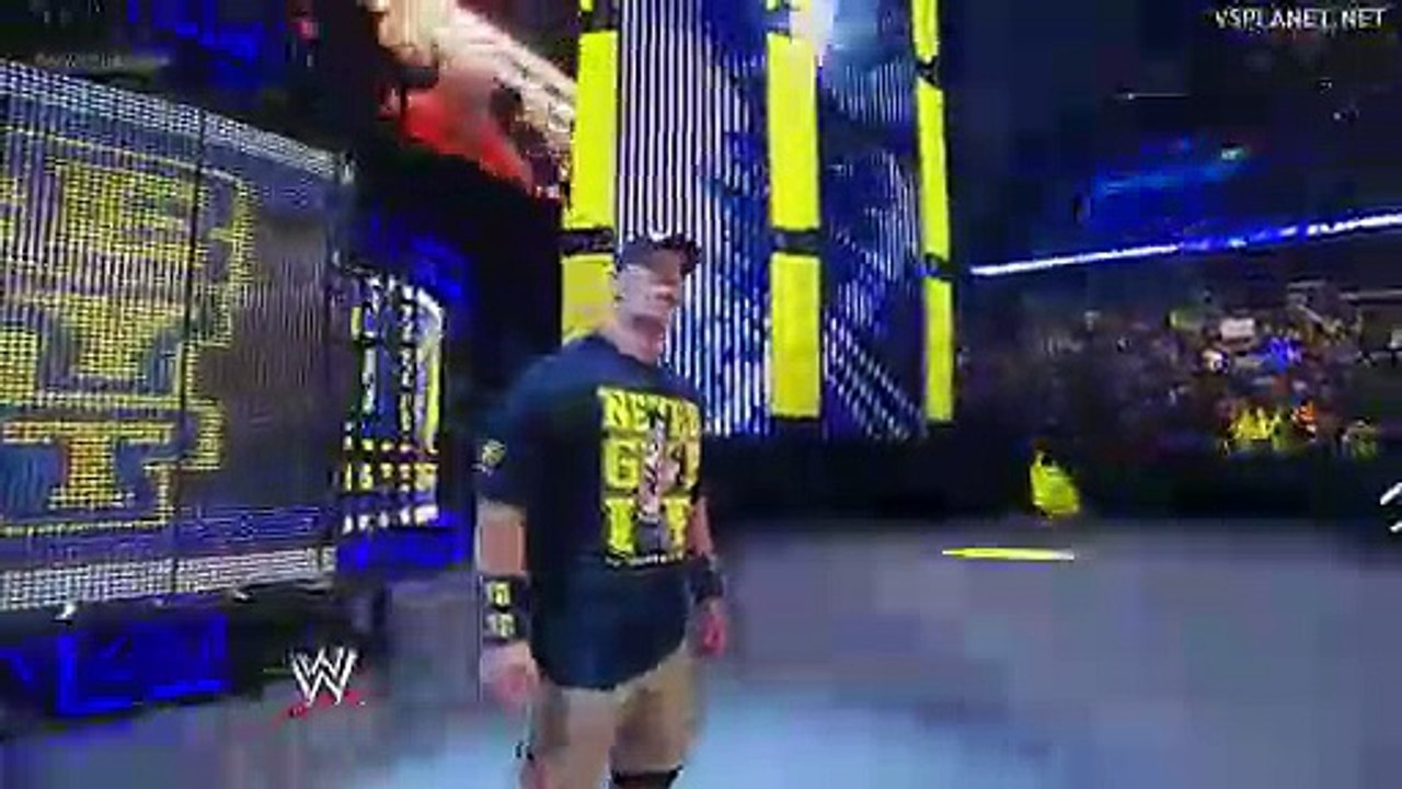 FULL MATCH.  John Cena, Ryback, Sheamus vs The Shield Elimination Chamber.