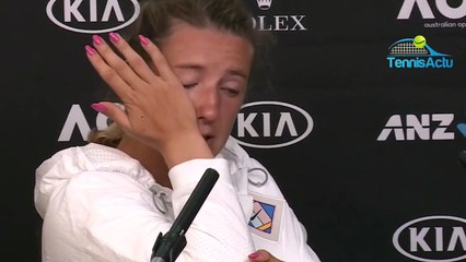 Open d'Australie 2019 - Victoria Azarenka en pleurs : " J'ai vécu beaucoup de choses dans ma vie, parfois je me demande pourquoi je les traverse"