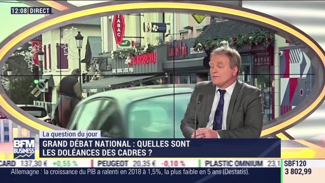 La question du jour: Le grand débat national, quelles sont les doléances des cadres ? – 15/01