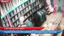 Taksim’de mağazadan hırsızlık yapan şahıs 2. kattan atlayıp kaçtı