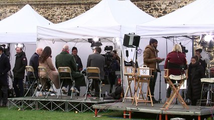 World's media gathers outside Parliament for Brexit vote