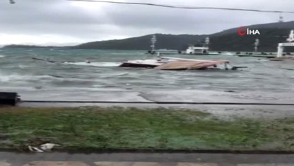 Göcek'te Gezi Teknesi Battı