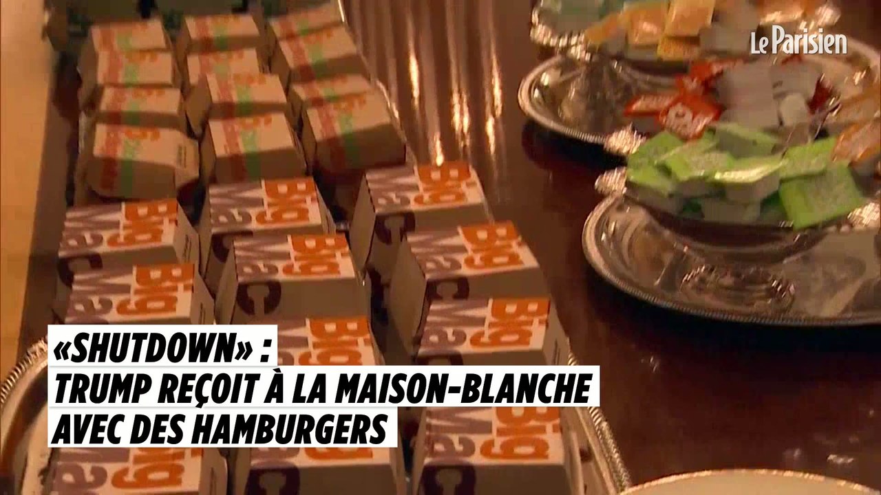 «Shutdown» : Trump reçoit à la Maison-Blanche avec des hamburgers
