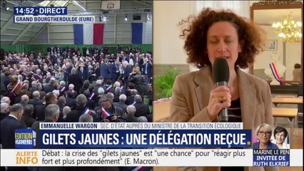 Grand débat: à Grand Bourgtheroulde, Emmanuelle Wargon décrit "deux rencontres intéressantes avec des gens qui ont des convictions"