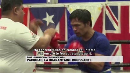 Pacquiao la quarantaine rugissante