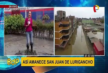 SJL: Alrededor de 5 manzanas continúan sumergidas en aguas residuales