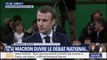Débat national: Emmanuel Macron appelle à 