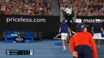 لقطة: تنس: بطولة أستراليا المفتوحة: ديوكوفيتش يستهلّ حملته بفوز ناصع