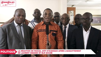 Скачать видео: La réaction de Pascal Affi N’Guessan après l’acquittement de Laurent Gbagbo et Blé Goudé