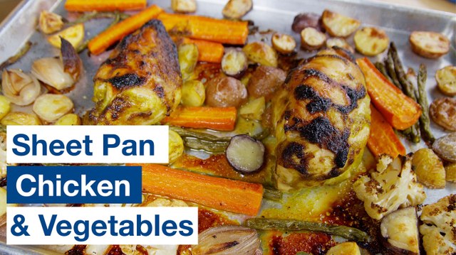 Sheet Pan Tray Bake Chicken with Lemon