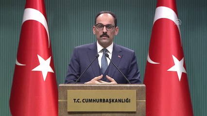 Kalın: 'Güvenli bölgenin kontrolü Türkiye'de olacak' - ANKARA