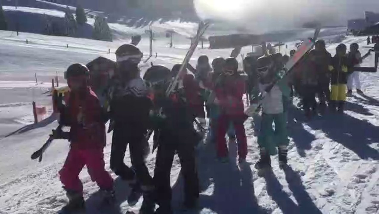 Au Semnoz mardi 15 janvier, en bas des pistes